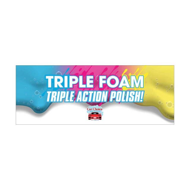 warsaw chemical triple foam 96x36 banner